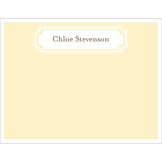 Butter Frame Flat Note Cards